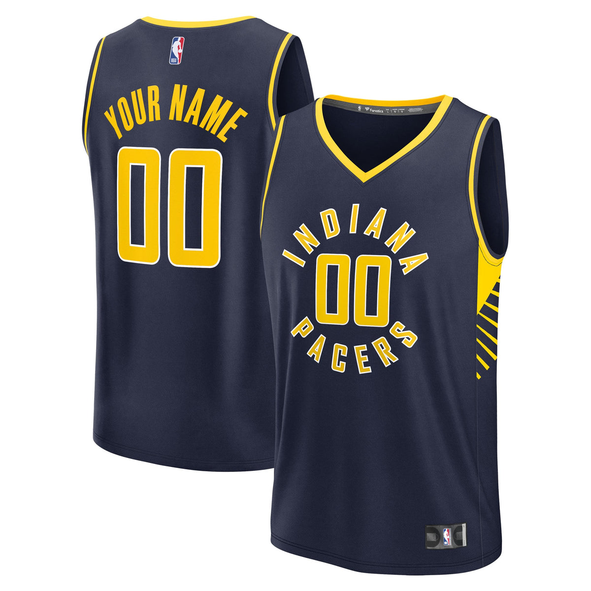 Men's Indiana Pacers Fanatics Navy Fast Break Custom Jersey product image 2