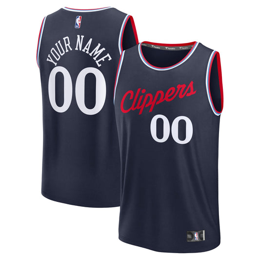 Men's LA Clippers Fanatics Navy Fast Break Custom Jersey product image 1