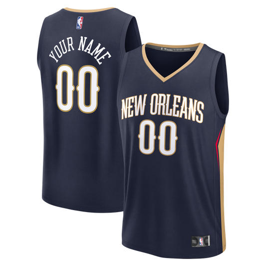Men's New Orleans Pelicans Fanatics Navy Fast Break Custom product image 1