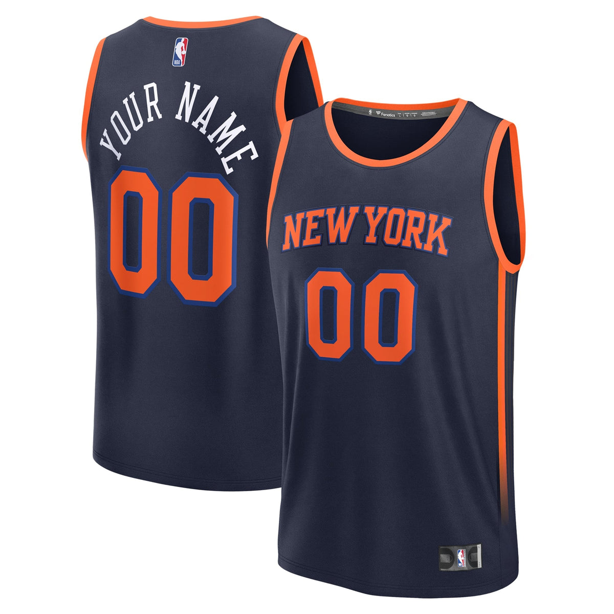 Men's New York Knicks Fanatics Navy Fast Break Custom product image 1