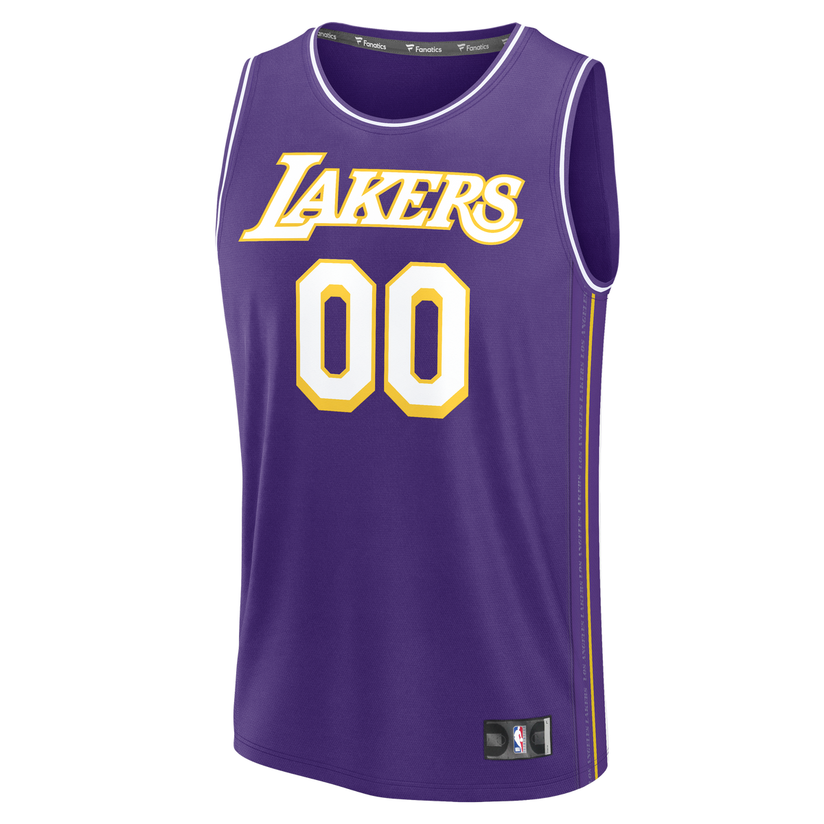 Men's Los Angeles Lakers Fanatics Purple Fast Break Custom product image 3