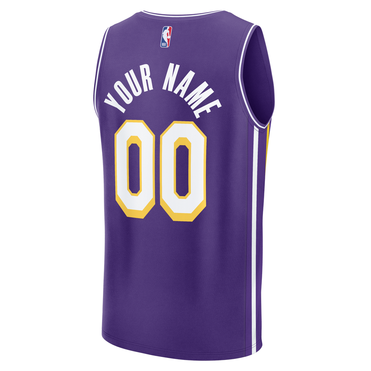 Men's Los Angeles Lakers Fanatics Purple Fast Break Custom product image 4