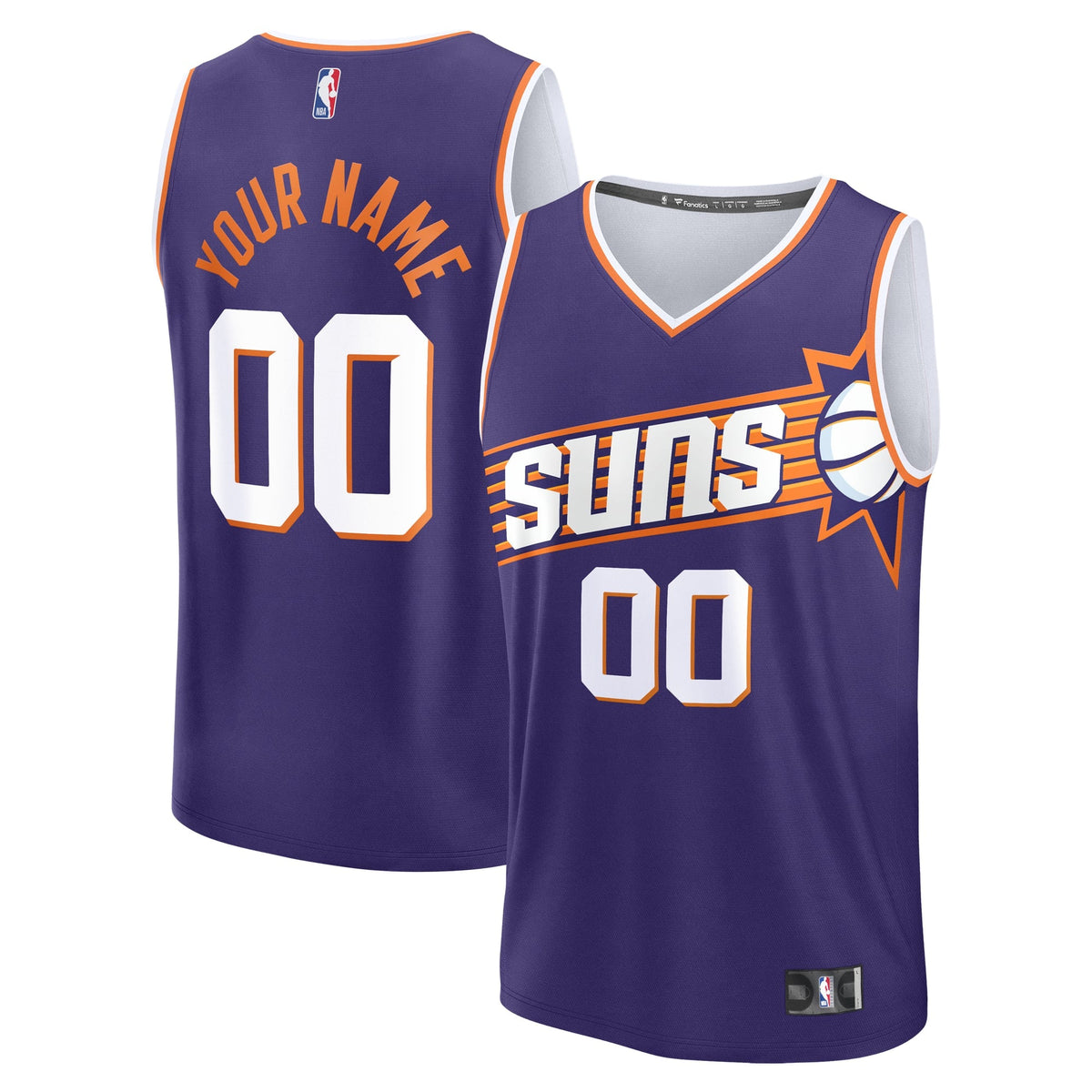 Men's Phoenix Suns Fanatics Purple Fast Break Custom Jersey product image 1