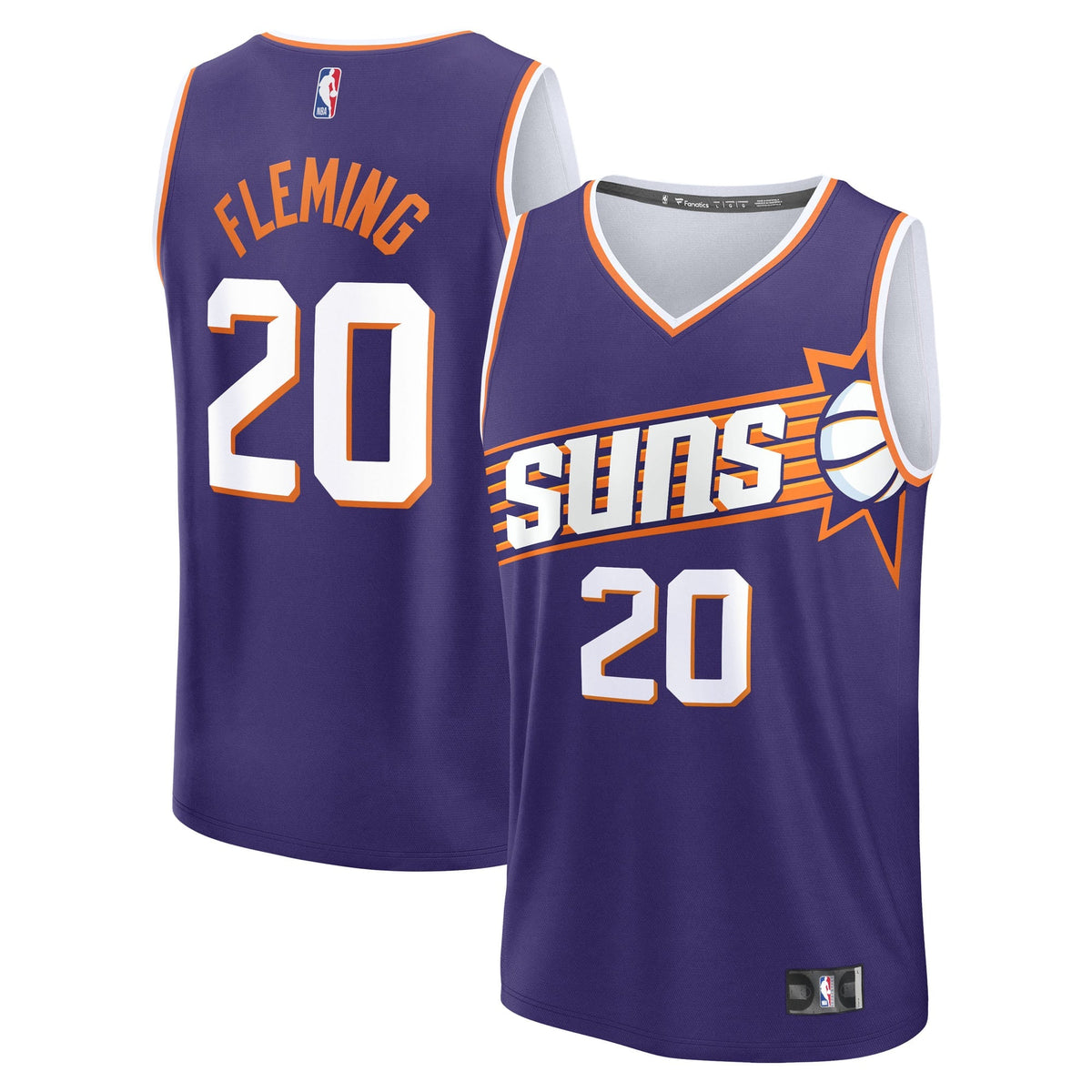 Men's Phoenix Suns Rasheer Fleming Fanatics Purple Fast product image 2