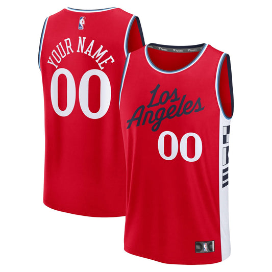 Men's LA Clippers Fanatics Red Fast Break Custom Jersey product image 1