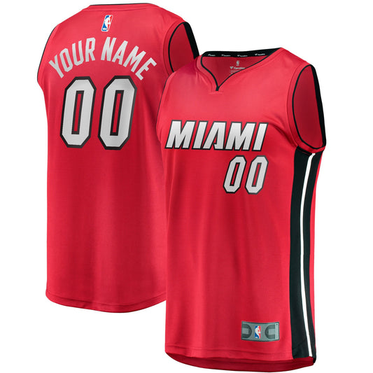 Men's Miami Heat Fanatics Red Fast Break Custom Jersey product image 1