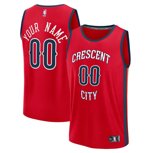 Men's New Orleans Pelicans Fanatics Red Fast Break Custom product image 1