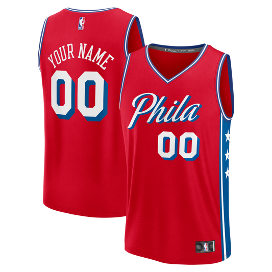 Men's Philadelphia 76ers Fanatics Red Fast Break Custom product image 1