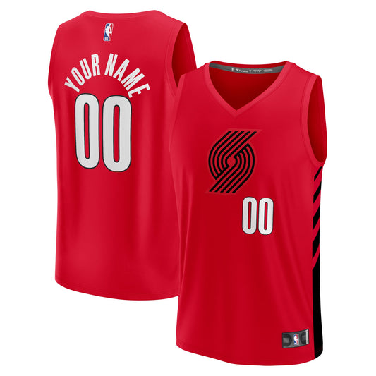 Men's Portland Trail Blazers Fanatics Red Fast Break Custom product image 1
