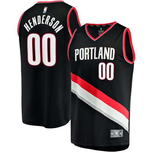 Men's Portland Trail Blazers Scoot Henderson Fanatics Black product image 1