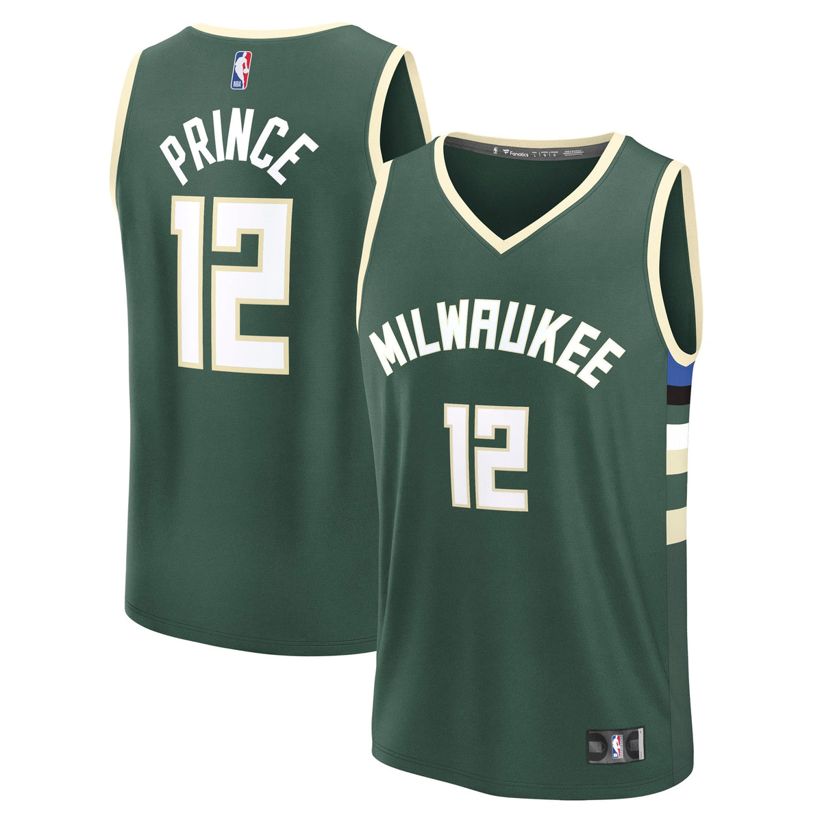 Men's Milwaukee Bucks Taurean Prince Fanatics Hunter Green product image 2