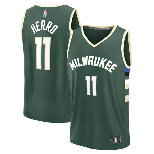 Men's Milwaukee Bucks Tyler Herro Fanatics Hunter Green product image 1