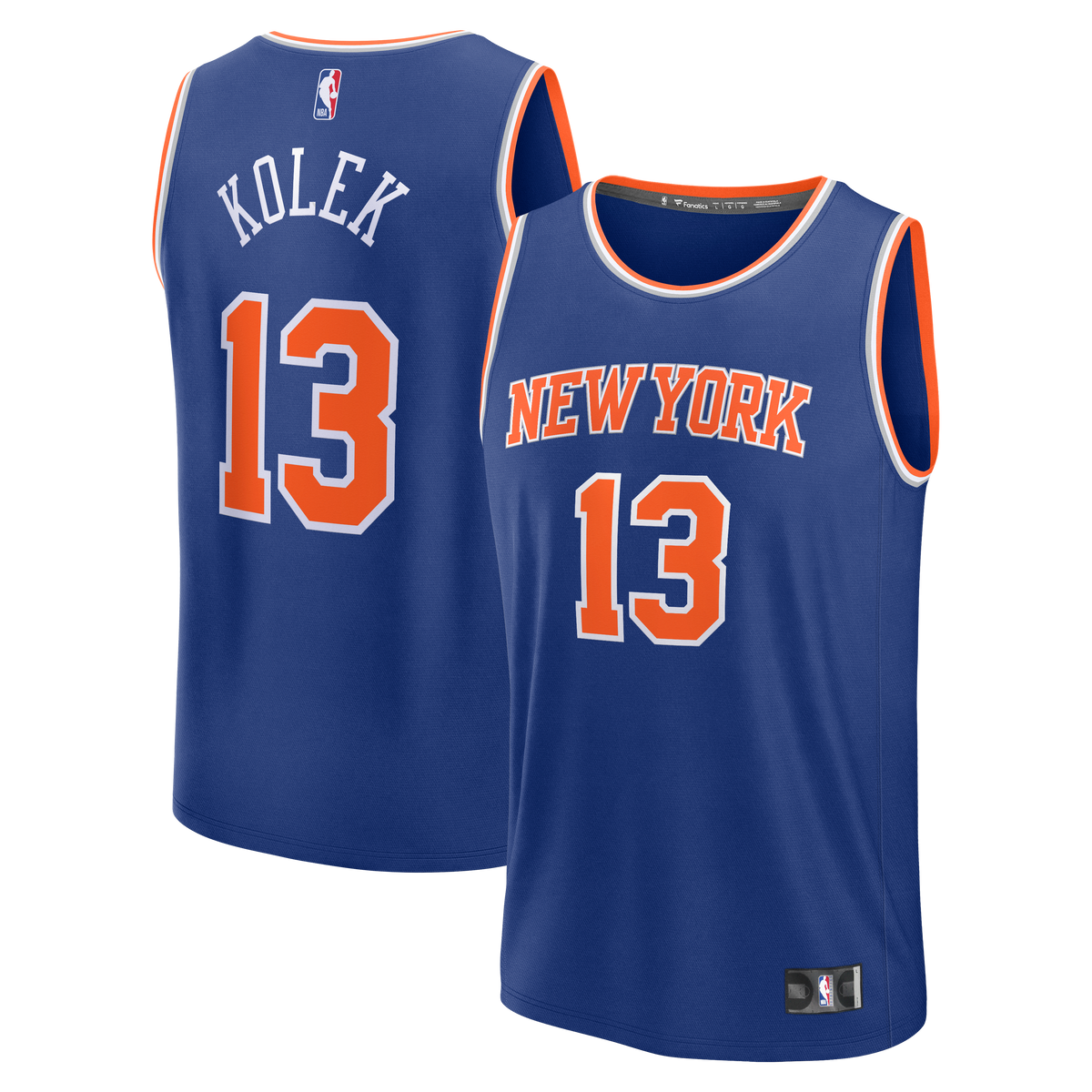 Men's New York Knicks Tyler Kolek Fanatics Blue Fast Break product image 1