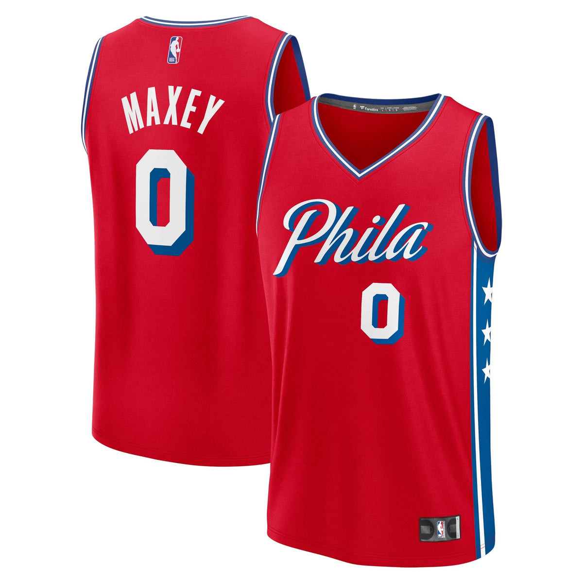 Men's Philadelphia 76ers Tyrese Maxey Fanatics Red Fast product image 1