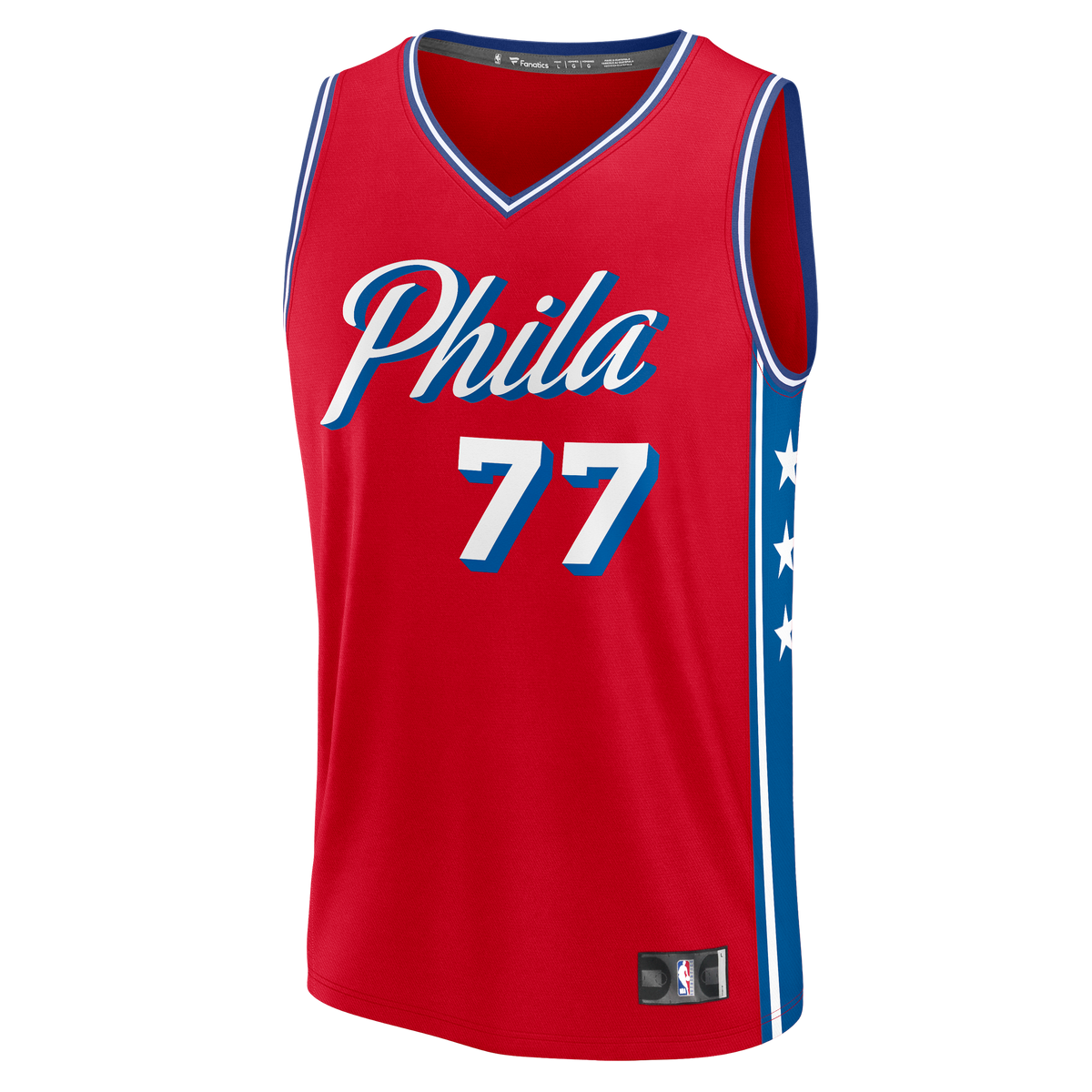 Men's Philadelphia 76ers VJ Edgecombe Fanatics Red Fast product image 3