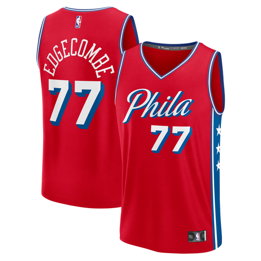 Men's Philadelphia 76ers VJ Edgecombe Fanatics Red Fast product image 1