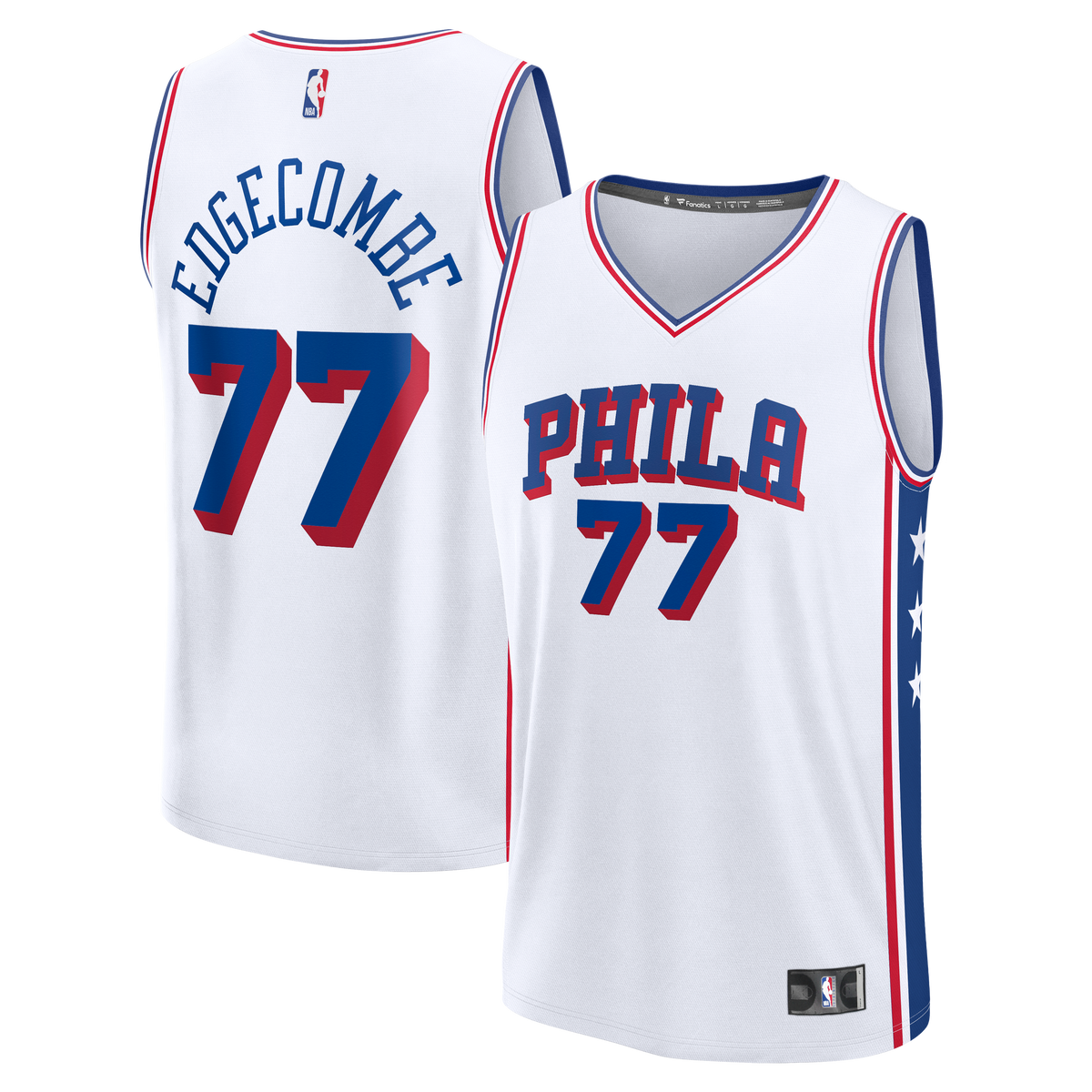 Men's Philadelphia 76ers VJ Edgecombe Fanatics White Fast product image 2