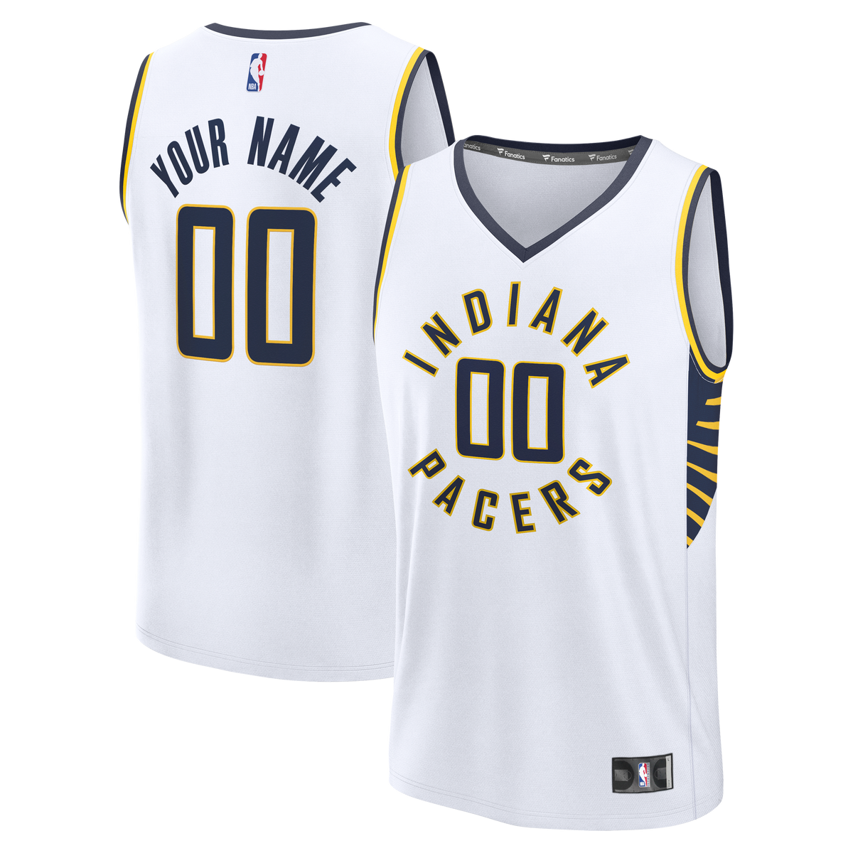 Men's Indiana Pacers Fanatics White Fast Break Custom product image 2