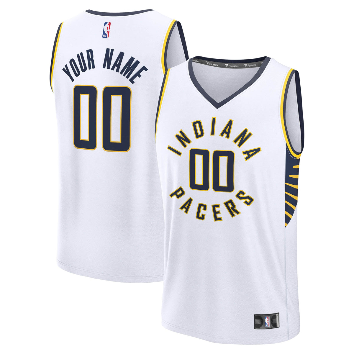 Men's Indiana Pacers Fanatics White Fast Break Custom product image 1