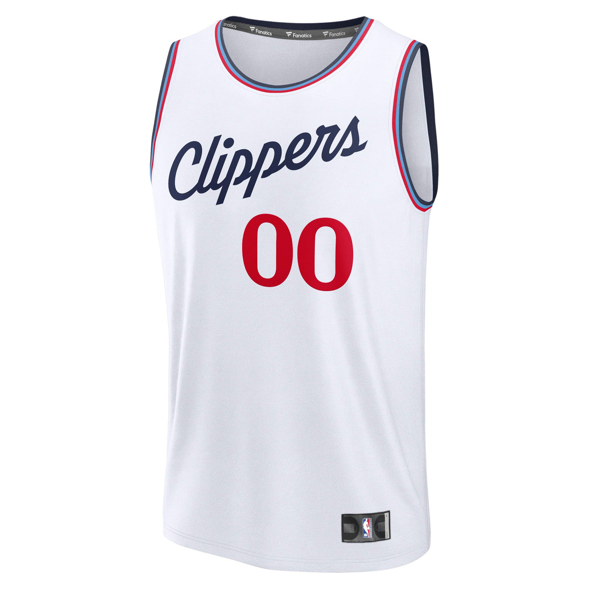 Men's LA Clippers Fanatics White Fast Break Custom Jersey product image 3