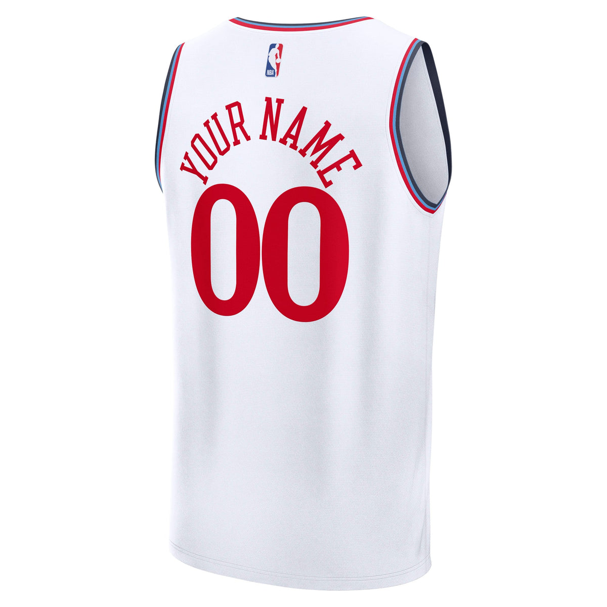 Men's LA Clippers Fanatics White Fast Break Custom Jersey product image 4