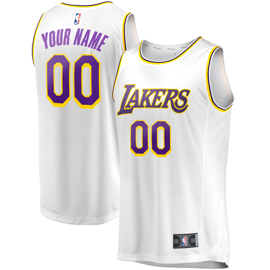 Men's Los Angeles Lakers Fanatics White Fast Break Custom product image 1