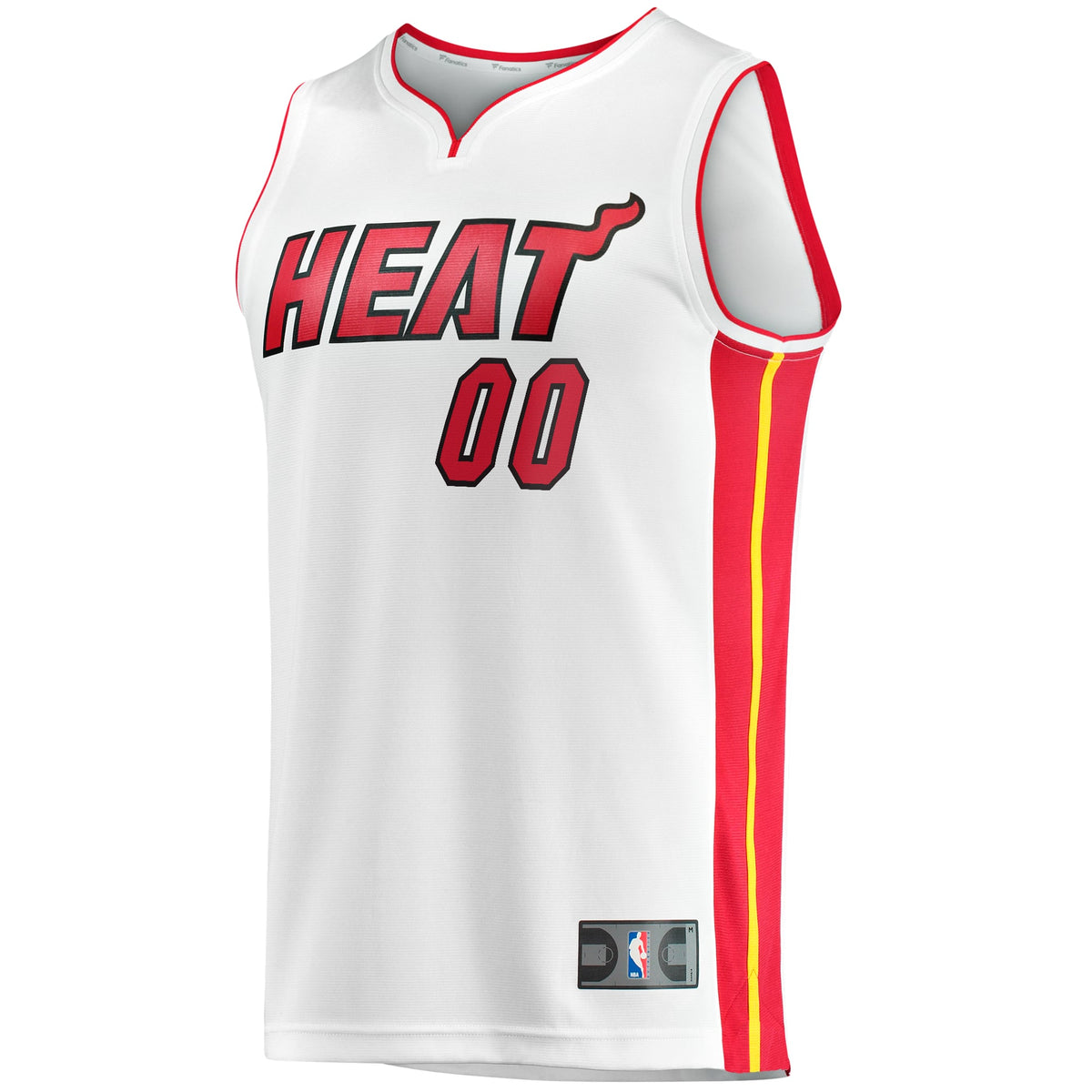 Men's Miami Heat Fanatics White Fast Break Custom Replica product image 3