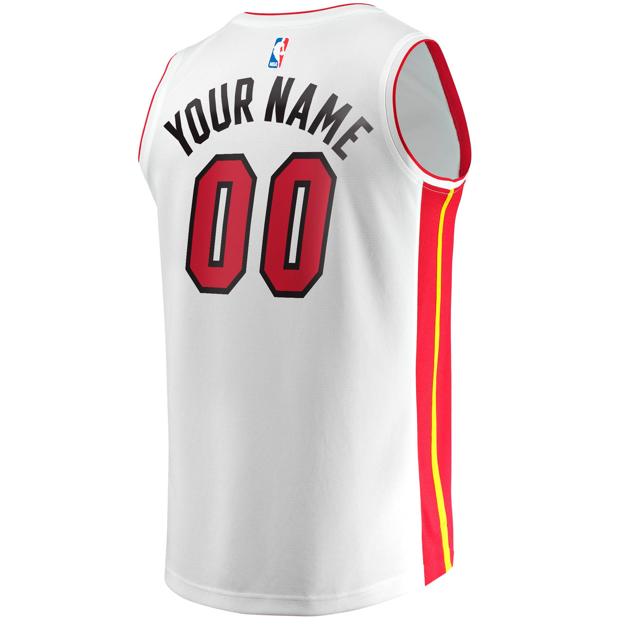 Men's Miami Heat Fanatics White Fast Break Custom Replica product image 4