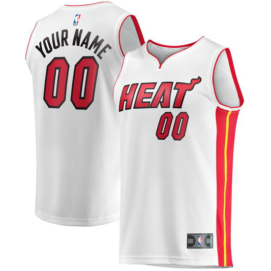 Men's Miami Heat Fanatics White Fast Break Custom Replica product image 1
