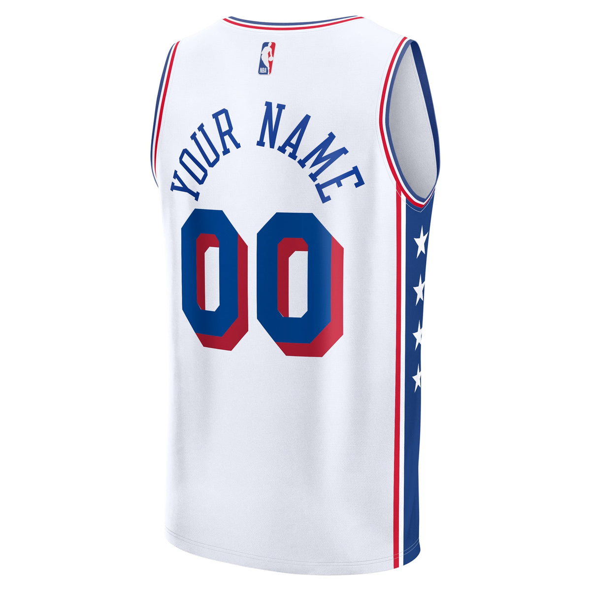 Men's Philadelphia 76ers Fanatics White Fast Break Custom product image 4