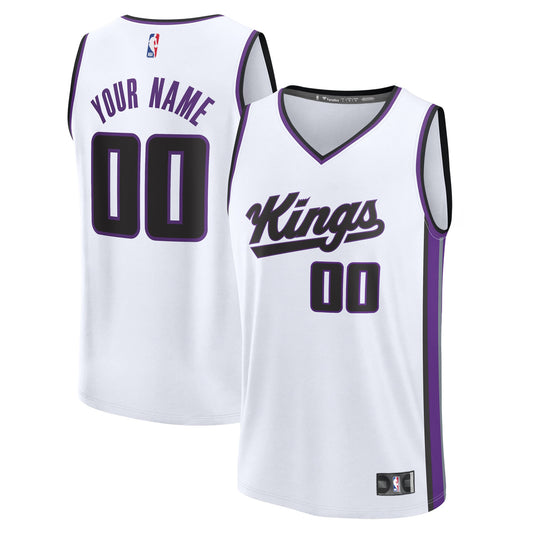 Men's Sacramento Kings Fanatics White Fast Break Custom product image 1