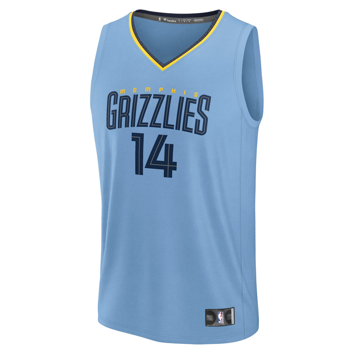 Men's Memphis Grizzlies Zach Edey Fanatics Light Blue Fast product image 3