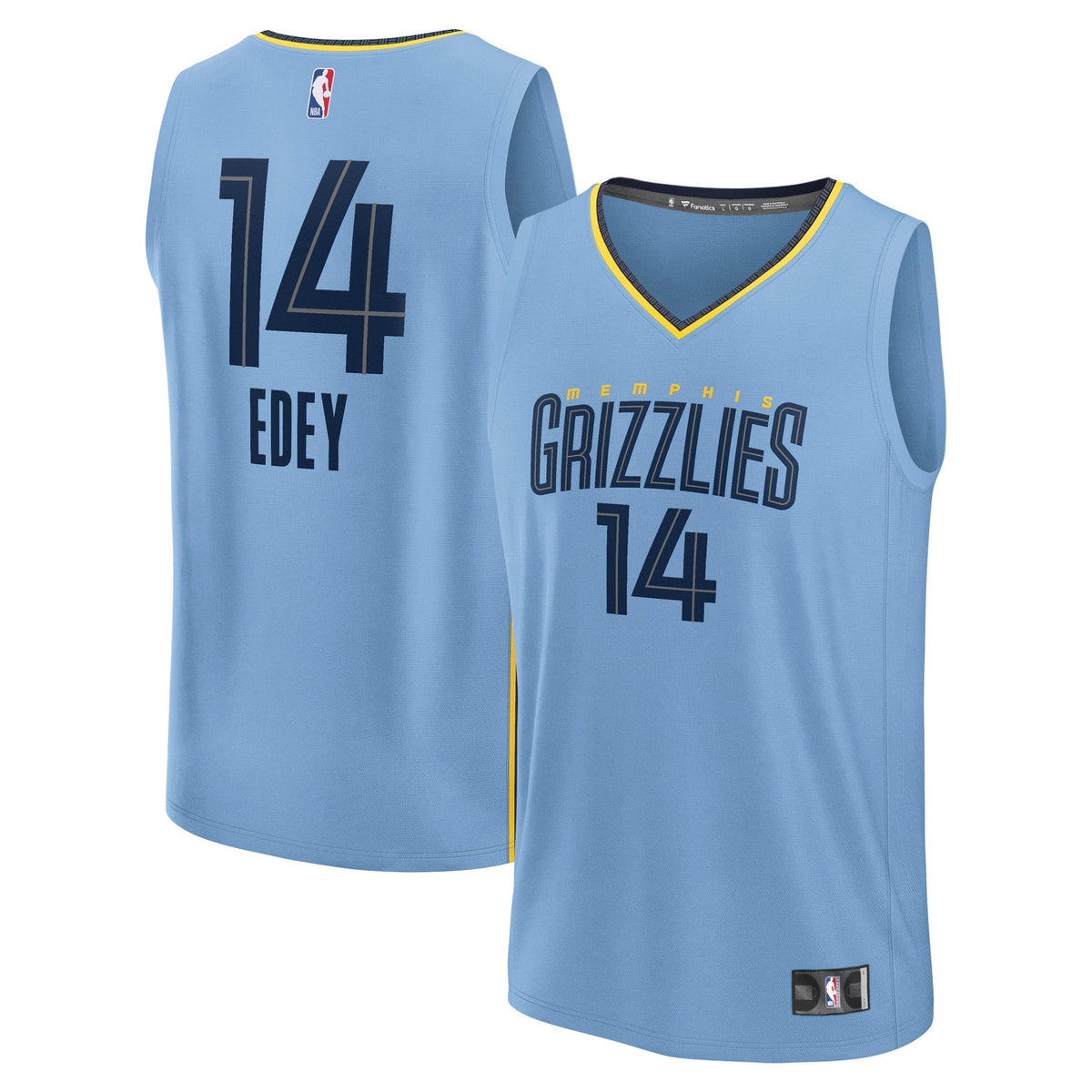 Men's Memphis Grizzlies Zach Edey Fanatics Light Blue Fast product image 1