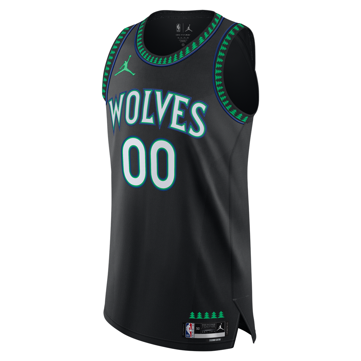 Men's Minnesota Timberwolves Jordan Brand Black Authentic product image 3