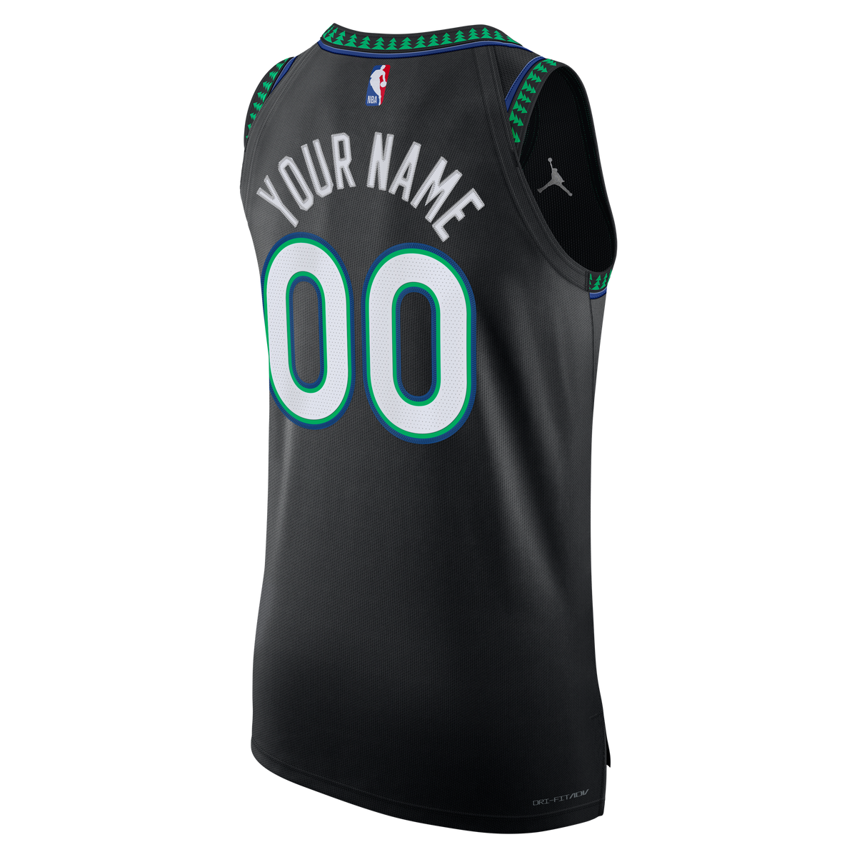 Men's Minnesota Timberwolves Jordan Brand Black Authentic product image 4