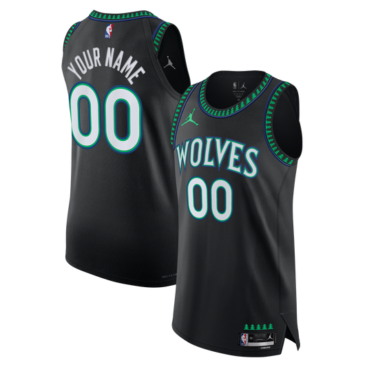 Men's Minnesota Timberwolves Jordan Brand Black Authentic product image 1