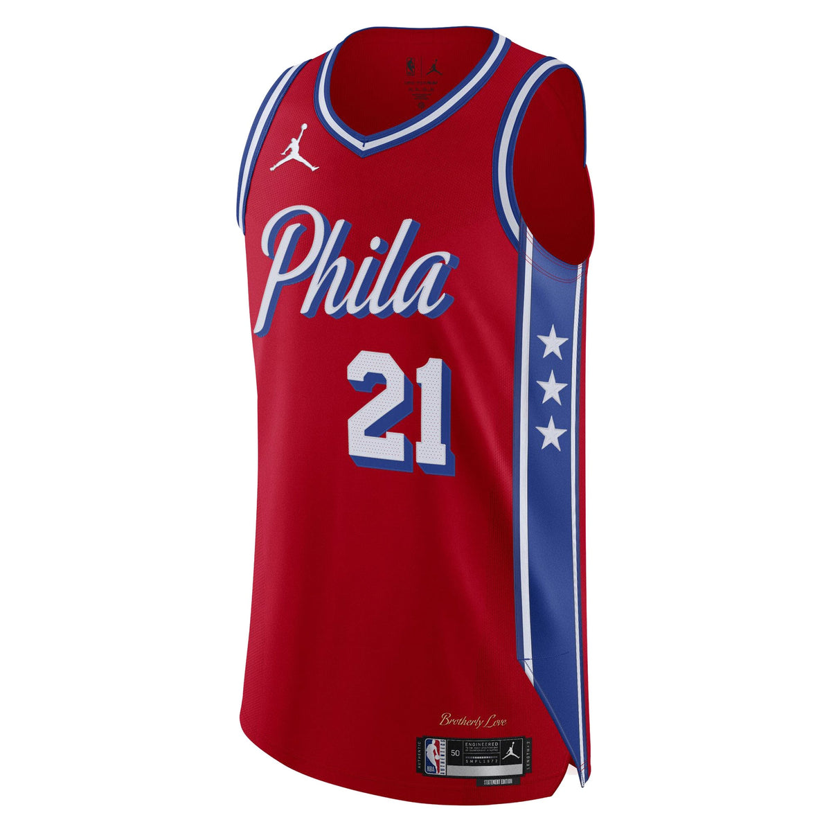 Men's Philadelphia 76ers Joel Embiid Jordan Brand Red product image 3