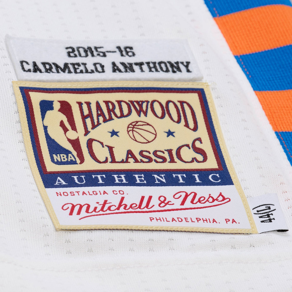 Men's New York Knicks Carmelo Anthony Mitchell & Ness White product image 5