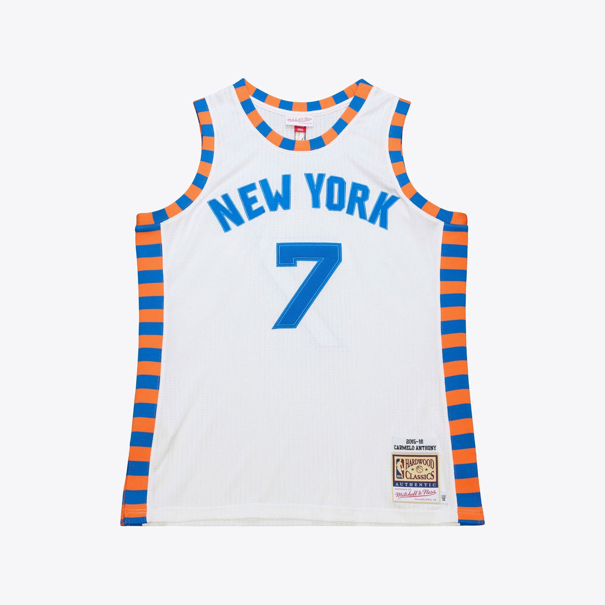 Men's New York Knicks Carmelo Anthony Mitchell & Ness White product image 1