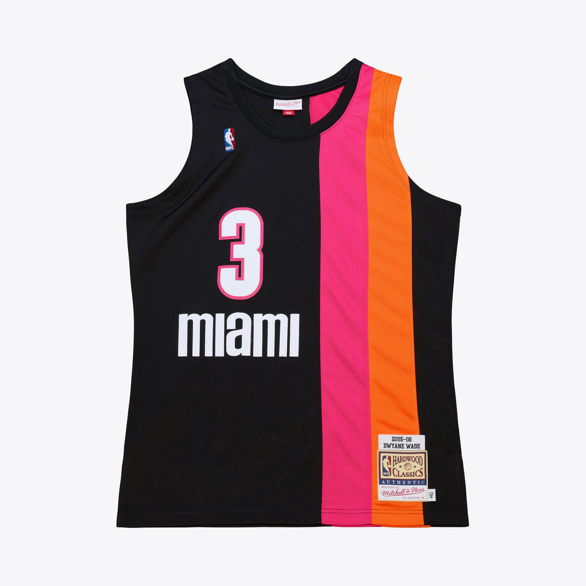 Men's Miami Heat Dwyane Wade Mitchell & Ness Black 2005-06 product image 1