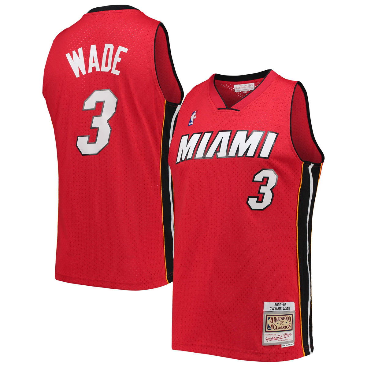 Men's Miami Heat Dwyane Wade Mitchell & Ness Red Hardwood product image 1