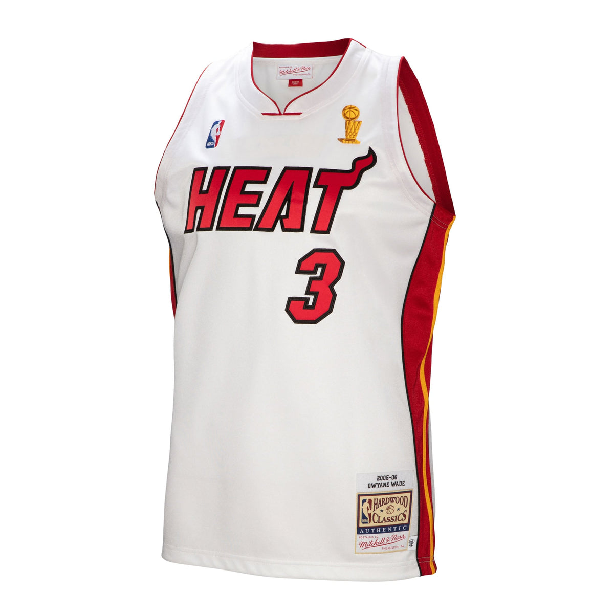 Men's Miami Heat Dwyane Wade Mitchell & Ness White 2005-06 product image 3