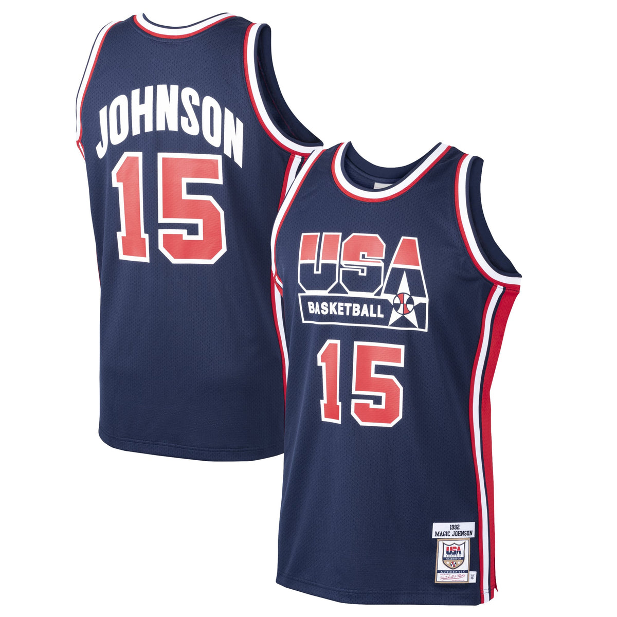 Men's USA Basketball Magic Johnson Mitchell & Ness Navy product image 2