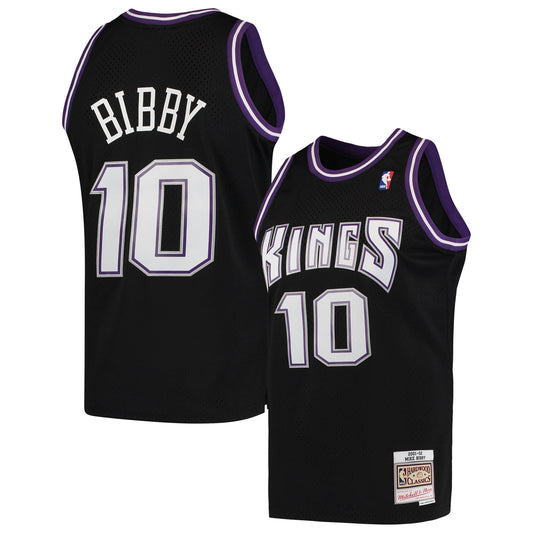 Men's Sacramento Kings Mike Bibby Mitchell & Ness Black product image 1