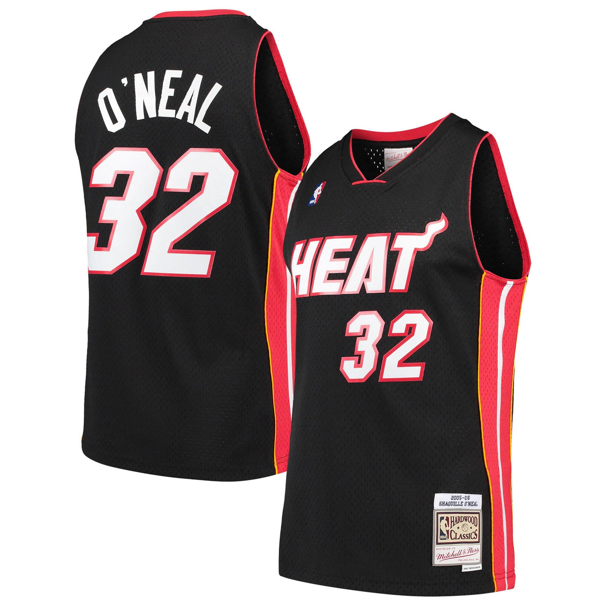 Men's Miami Heat Shaquille O'Neal Mitchell & Ness Black product image 1