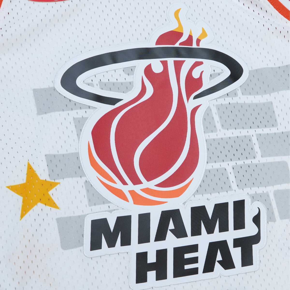 Men's Miami Heat Mitchell & Ness x Tats Cru White Hardwood product image 5
