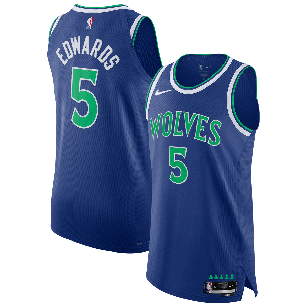 Men's Minnesota Timberwolves Anthony Edwards Nike Blue product image 2