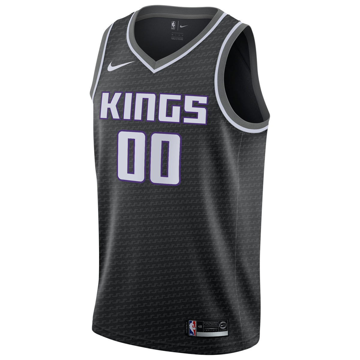 Men's Sacramento Kings Nike Black Swingman Custom Jersey product image 3