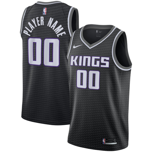 Men's Sacramento Kings Nike Black Swingman Custom Jersey product image 1