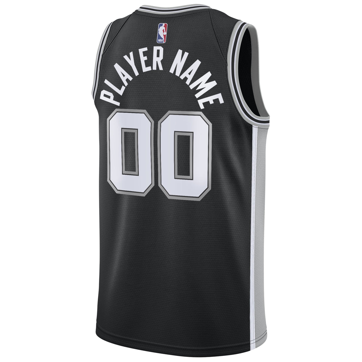 Men's San Antonio Spurs Nike Black Swingman Custom Jersey product image 4